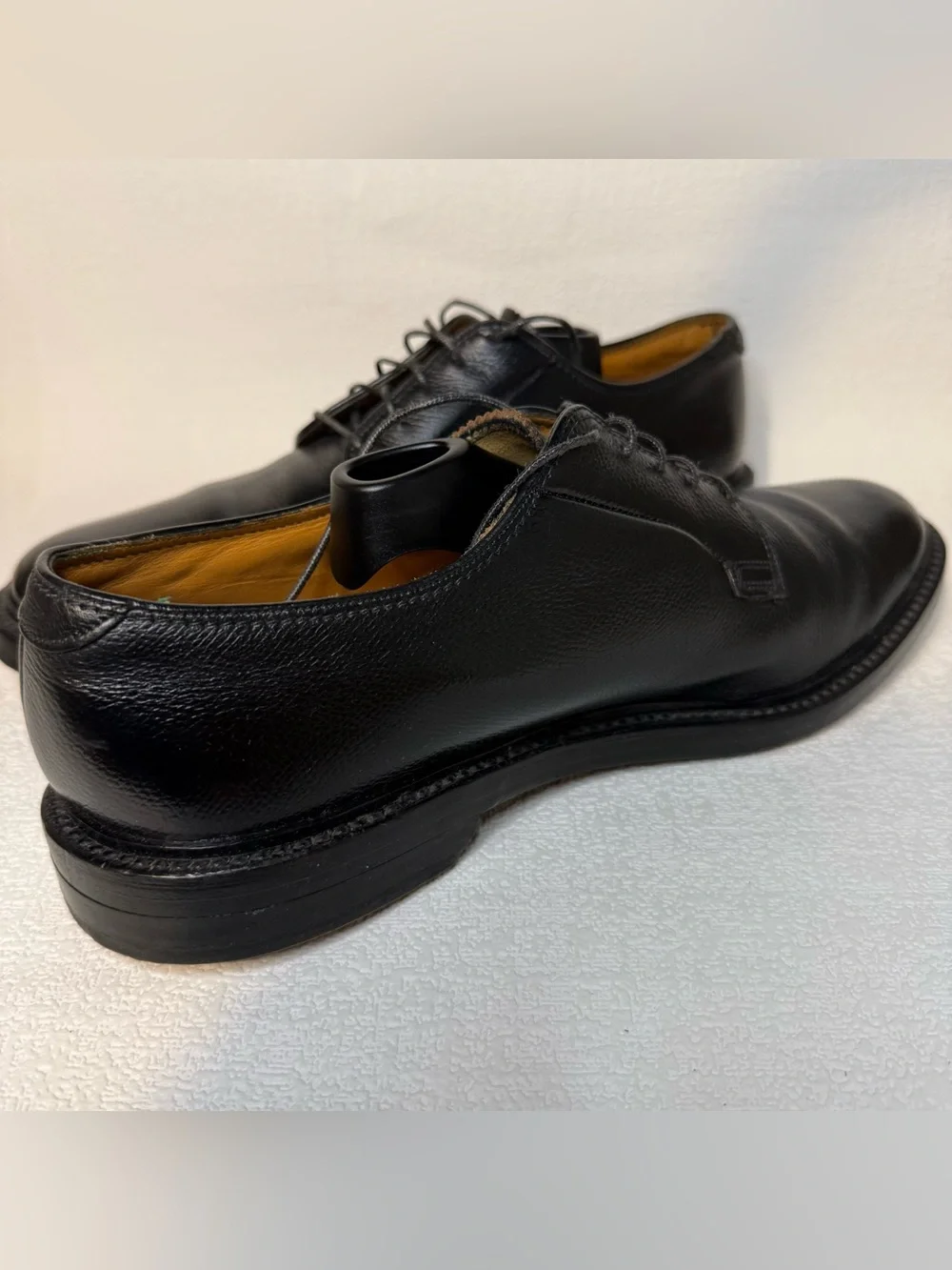 Vintage Florsheim Imperial 92611 Men’s 11D Black Pebble Leather Shoes